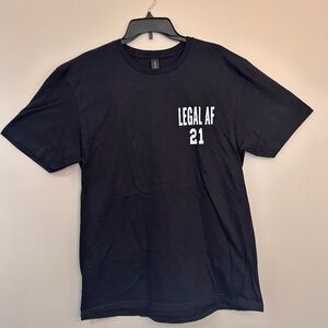 LEGAL AF Black Men's Size L New T shirt